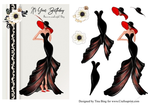 Black and red dress