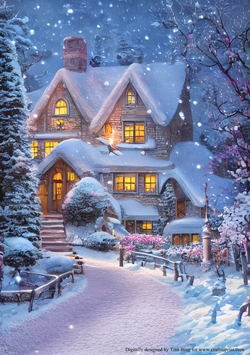  Grand House In The Snow