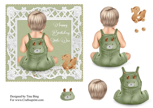Little boy in green