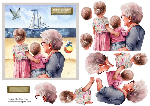 At the seaside with nan