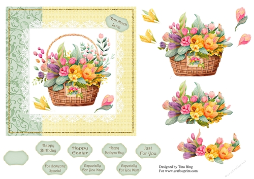Basket of flowers 2