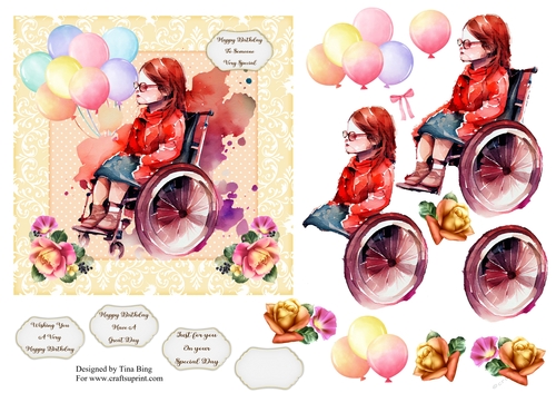 Girl Wheelchair Birthday 2