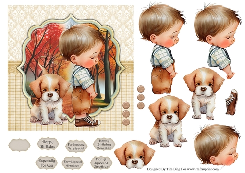 Boy with puppy 5