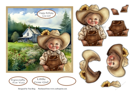Little cow girl