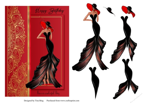 Elegant lady in black