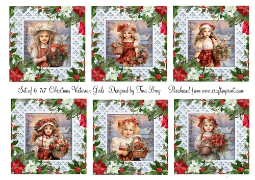 Vintage Christmas Girls