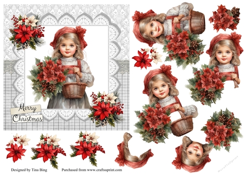 Christmas Basket Girl