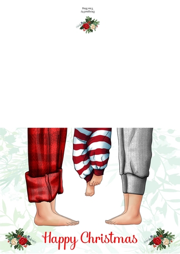 Christmas Feet card