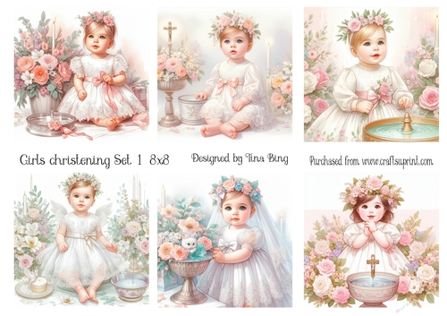Girls Christening set 1