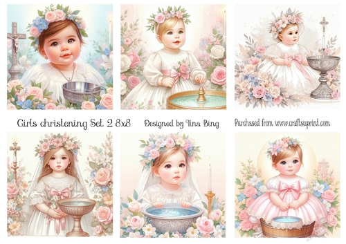 Girls Christening set 2