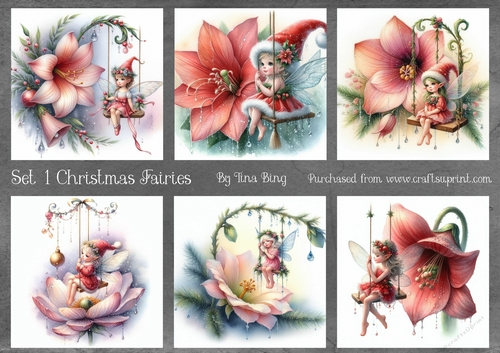 Christmas fairies set 1