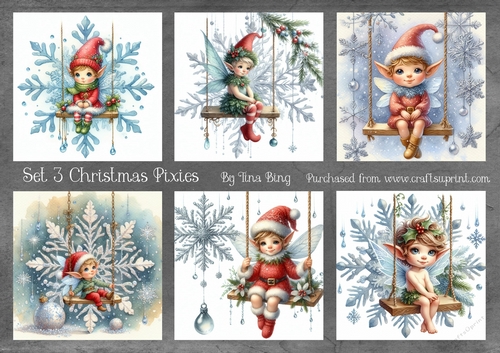 Christmas Pixies set 3
