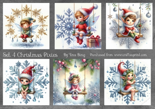 Christmas Pixies set 4