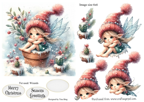 Fairy on a flower pot 1