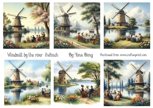 Windmill by the river