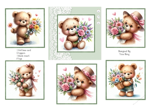 Bear with Flowers