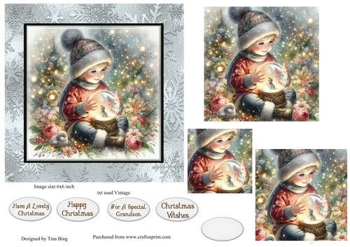 Boy with snow globe 1
