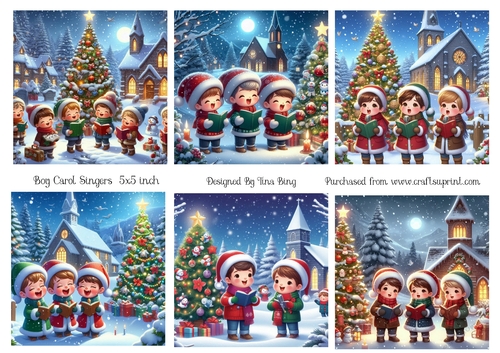 Boy carol singers