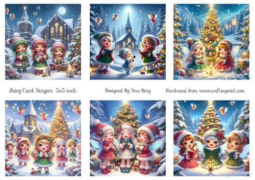 Fairy carol singers