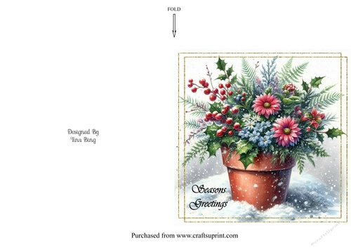 Christmas flower pot 1