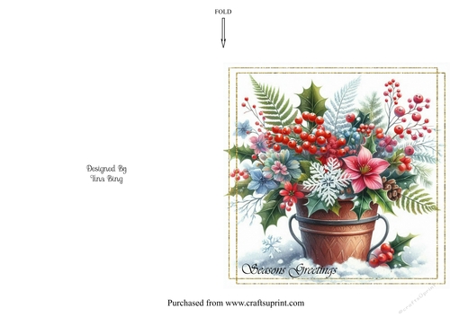 Christmas flower pot 2