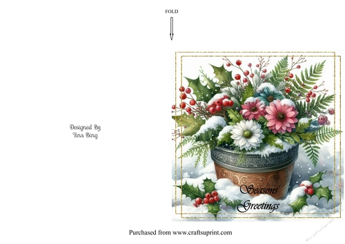 Christmas flower pot 6