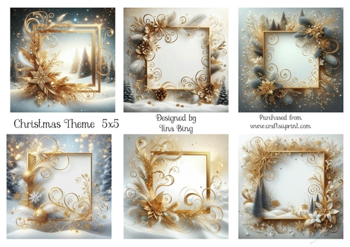 Christmas frame toppers
