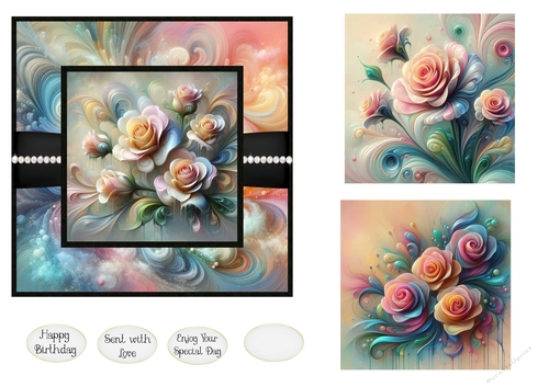 Painted roses