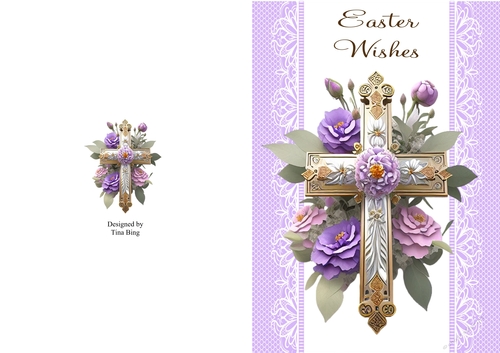 Purple Easter Cross