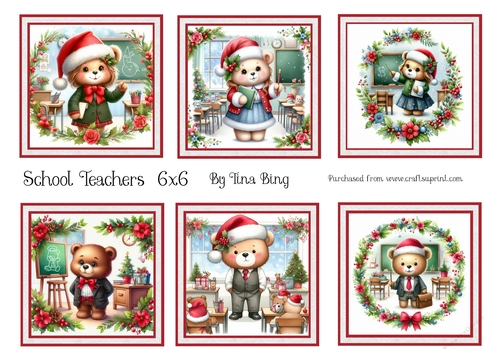 Christmas Teacher Teddy