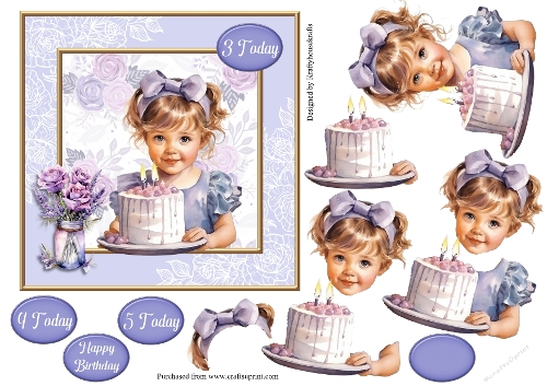 3D lilac b.day