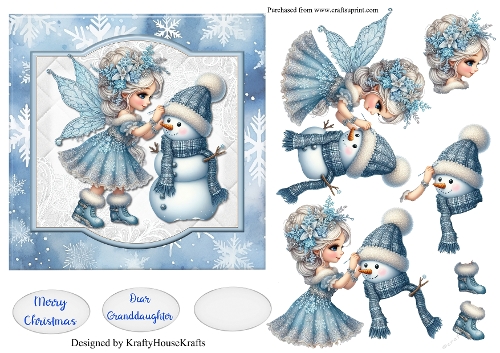 Christmas Snowman & Fairy