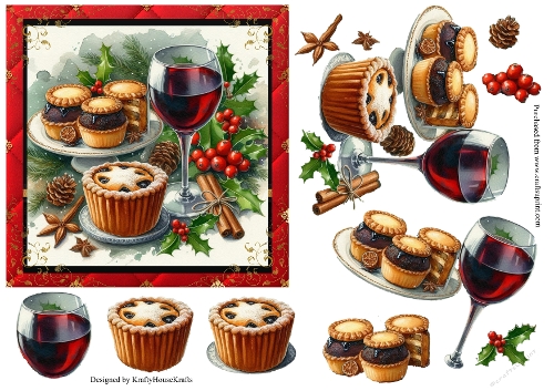 Wine and mince pies