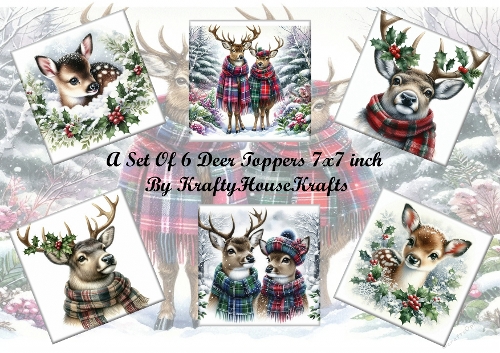Christmas Deer Set 1