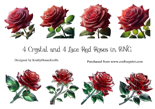 Lace and Glass roses