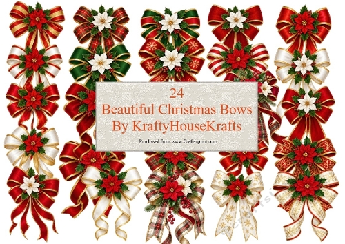 Christmas Bows Set1