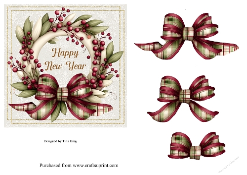 3D New Year Wreath