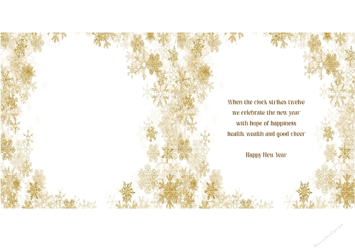 New year bouquet insert