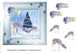 Winter Christmas Deer
