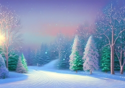Snow scene