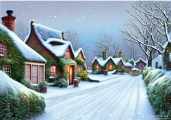 Snowy winter cottages 4