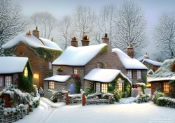 Snowy winter cottages 6
