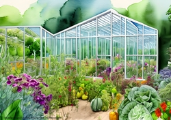 Flowers and vegetables