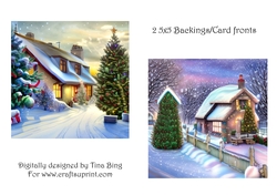  Christmas cottages and trees