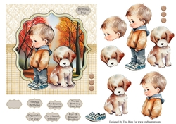 Boy With Puppy 2