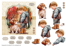 Boy with puppy 4