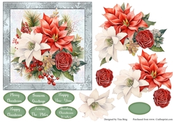 Christmas silver frame