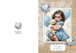Blue birthday girl