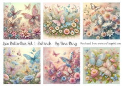 Lace Butterflies set 1
