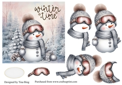 A Silver Snowman